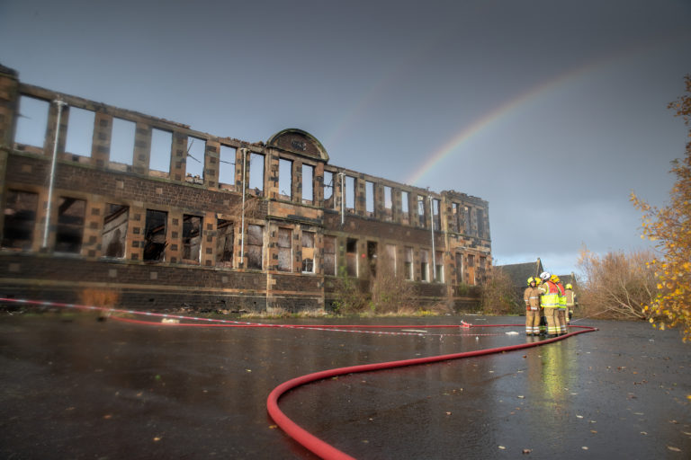 Fire at former Inverkeithing Primary School "suspicious", say police