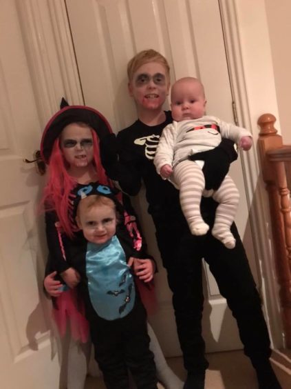 Jenny McDonald sent in this photo of her "scary wee gang".