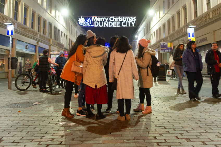 The Christmas Lights switch-on in Dundee.