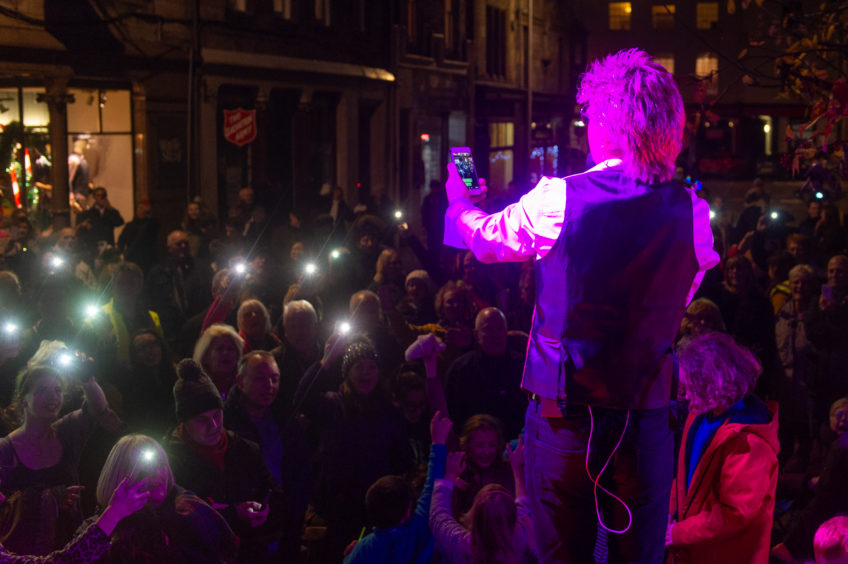 Simply Rod, James Frew, entertains the crowds.