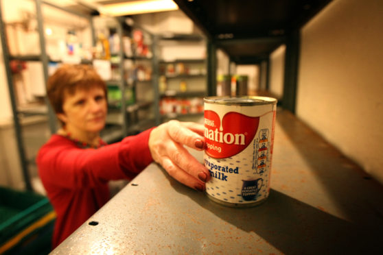 Councillor Judy Hamilton of Kirkcaldy foodbank