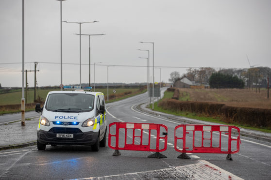 The road was closed for several hours after the crash.