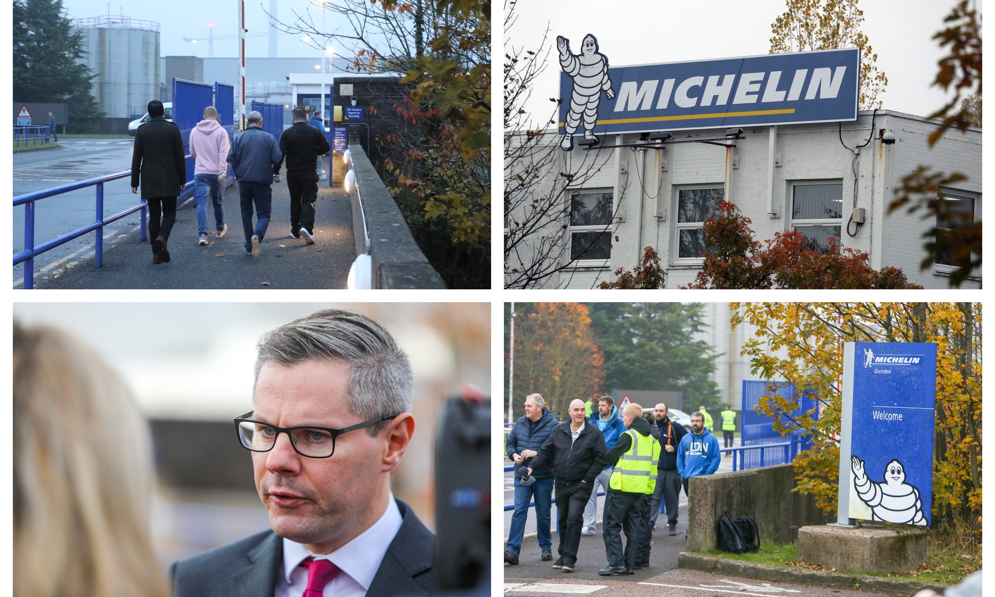 Michelin officially announced its closure 'by 2020' to staff in Dundee on Tuesday, November 6.
