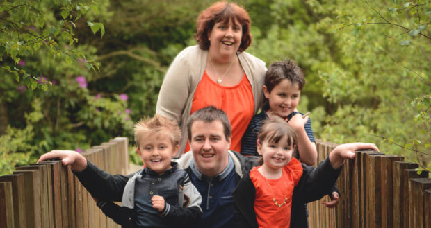 The Mackenzie family who will welcome an elderly stranger to their dinner table on Christmas day.