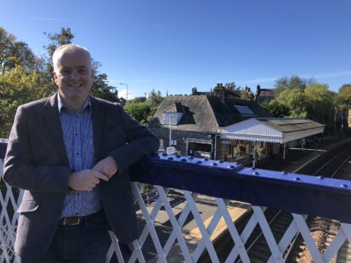 Mark Ruskell at Aberdour station