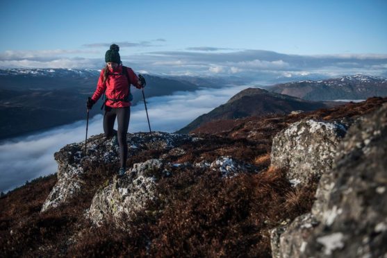 Jenny Tough above Loch Ness. Picture: Kelvin Trautmann.