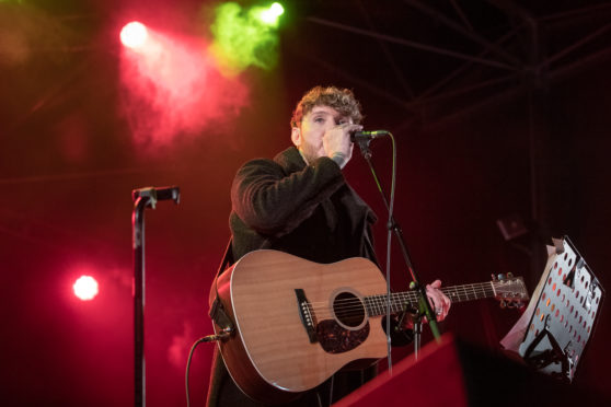 X-Factor winner James Arthur performs in Perth.