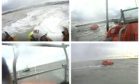 Footage from the RNLI 'ghost ship' call out.