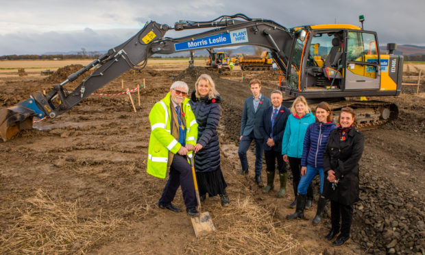 Sod cutting at long-awaited new GP surgery in Errol