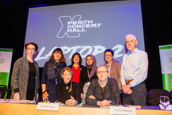 The panel for Perth's 16 Days of Activism Question Time event.