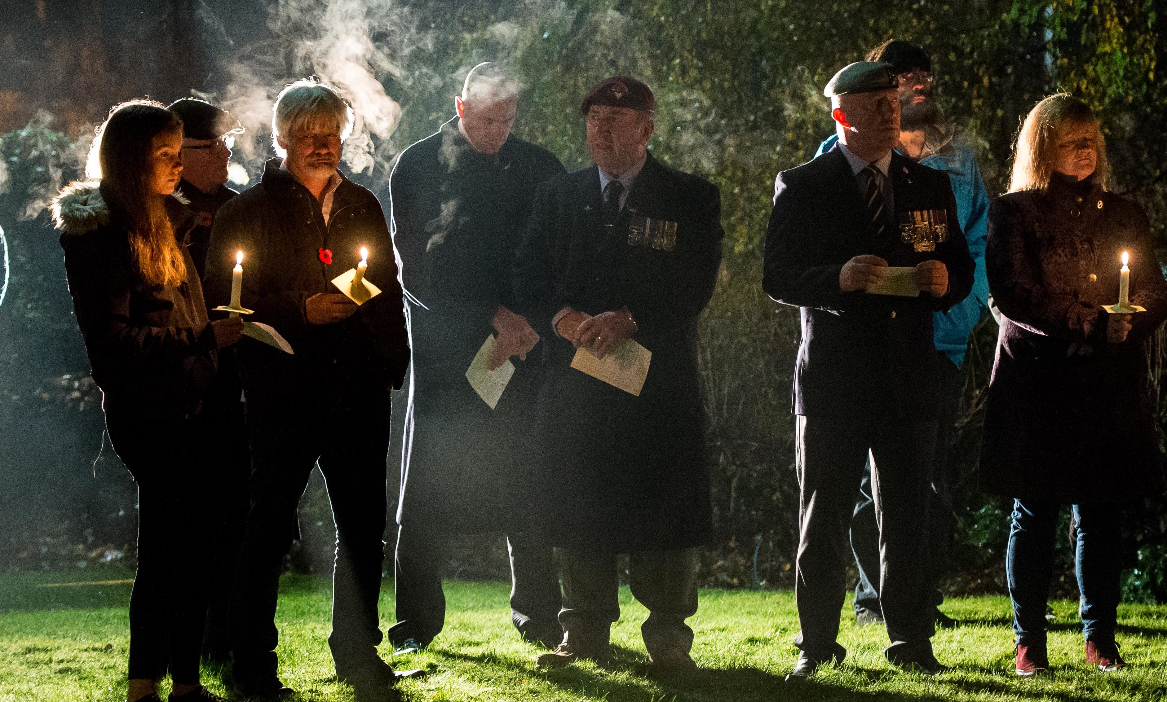 Resisents of Perthshire village, Stanley, held a memorial service on Sunday evening, to mark the 53 locals who gave their lives.