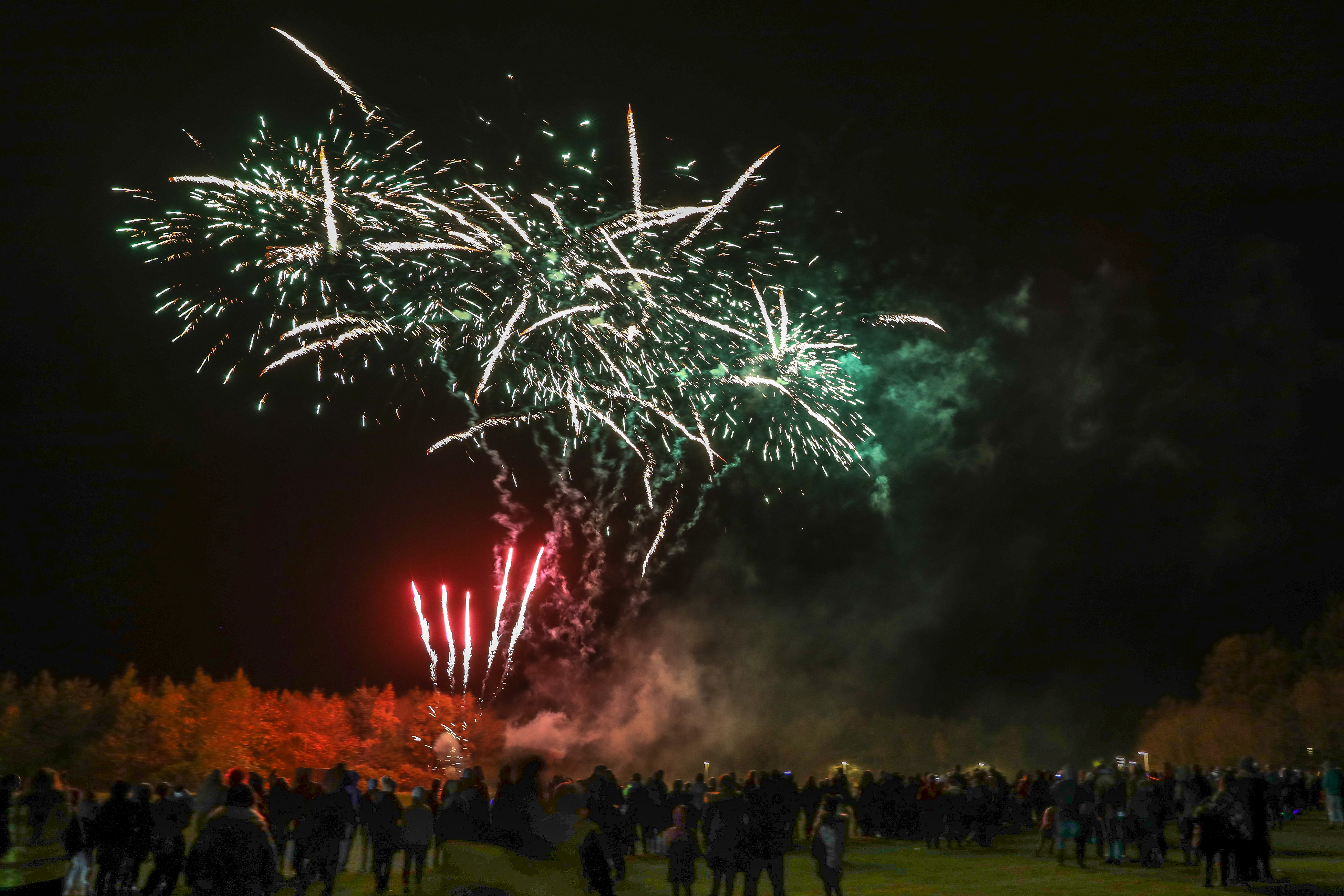 Friday's fireworks at Gilvenbank Park in Glenrothes