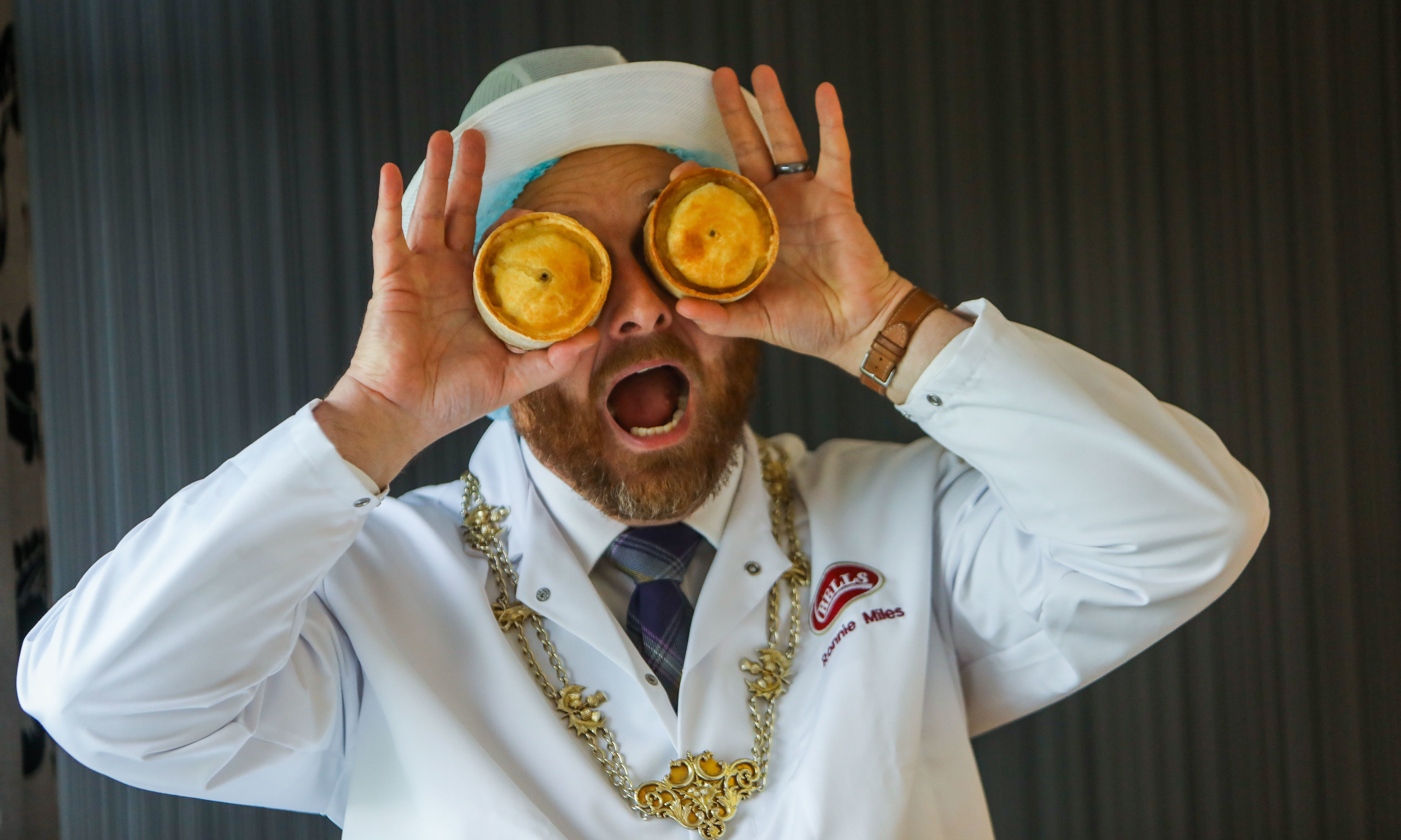 Scottish Bakers president Ronnie Miles has an "Eye for a Pie"