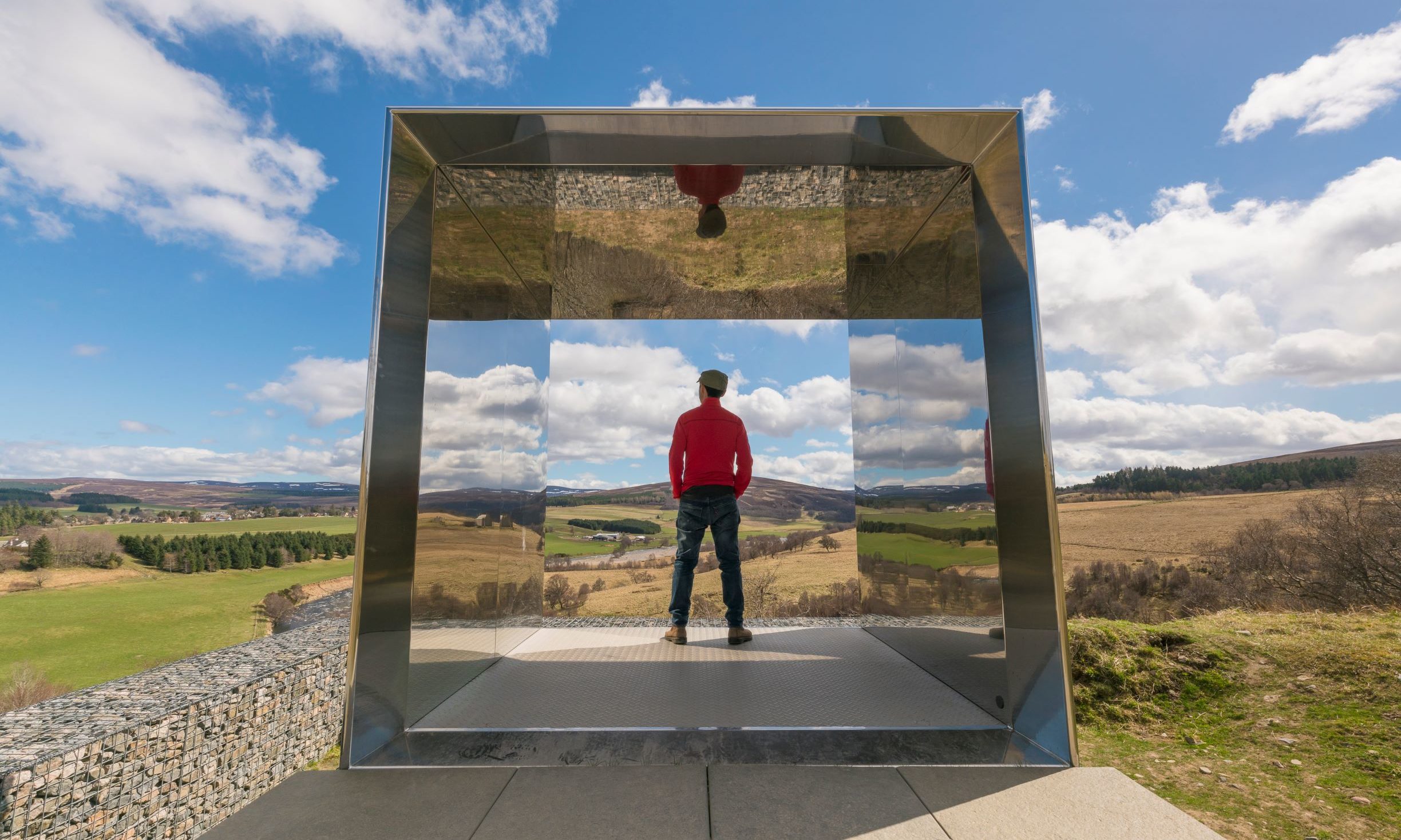 One of three art installations placed along the route at Tomintoul. Photo credit VisitScotland