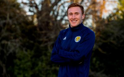 David Bates at Scotland's training camp near Edinburgh..