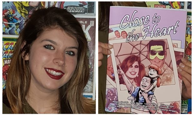 Megan and her Close to the Heart comic book.