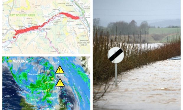 Flood warnings have been issued for parts of Perthshire.