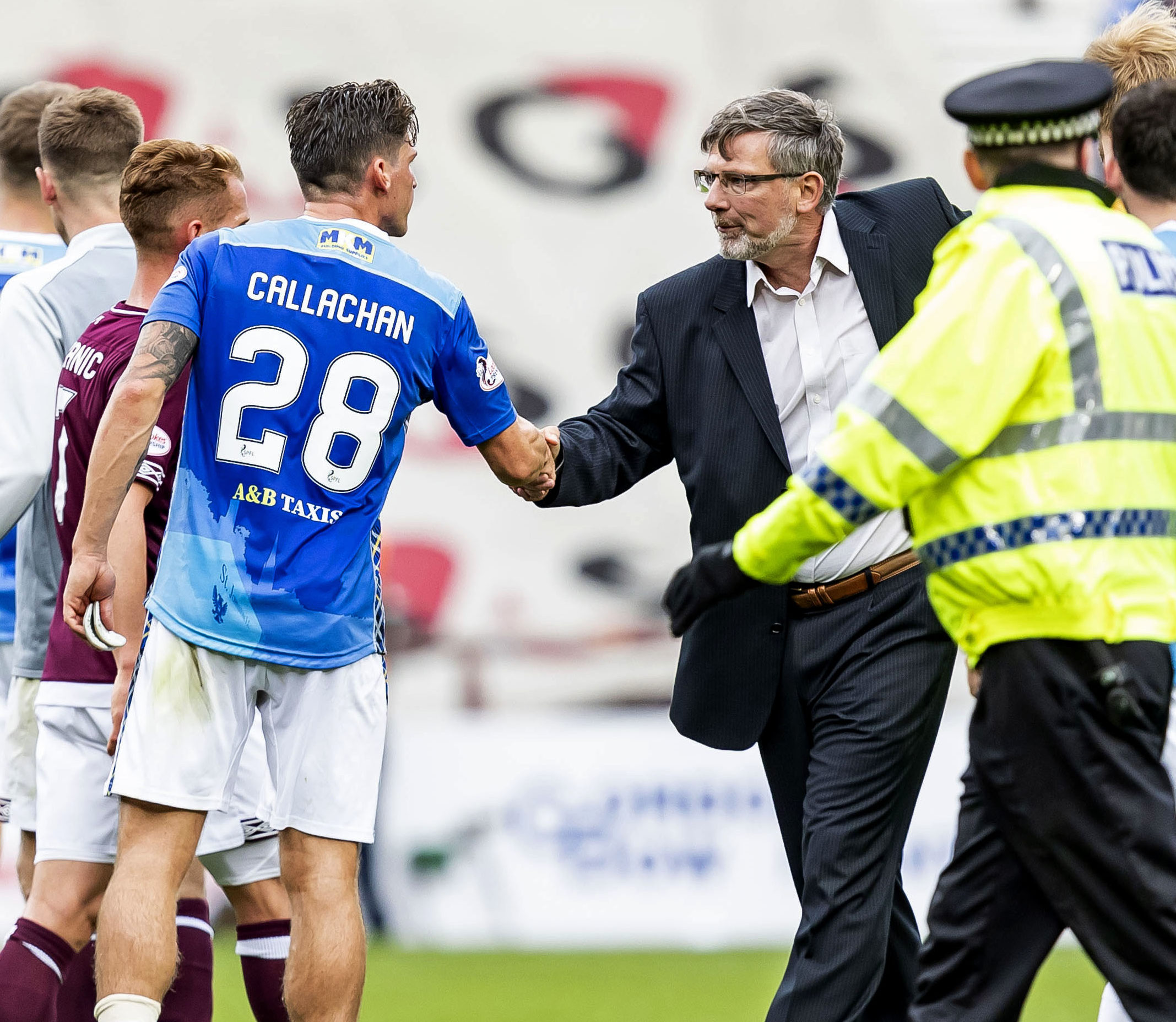 Hearts won the first game against St Johnstone this season.