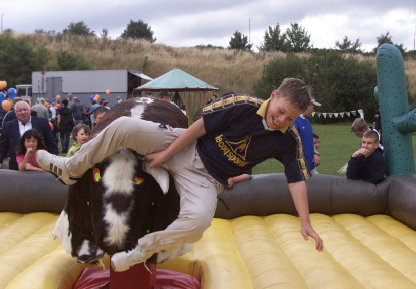 The bucking bronco at Michelin Athletic Club, Dundee, in August 2000.