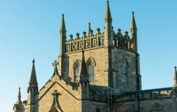 Scenes for Outlaw King were filmed at Dunfermline Abbey