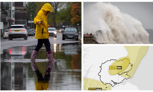 Storm Diana is predicted to hit Tayside and Fife on Wednesday.