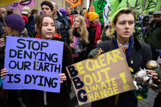 Climate protest by Extinction Rebellion