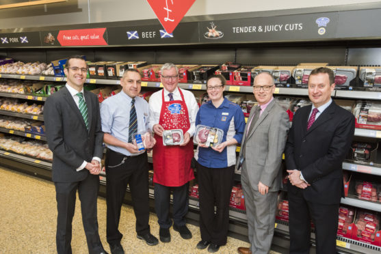 Cabinet Secretary Fergus Ewing MSP at Aldi.