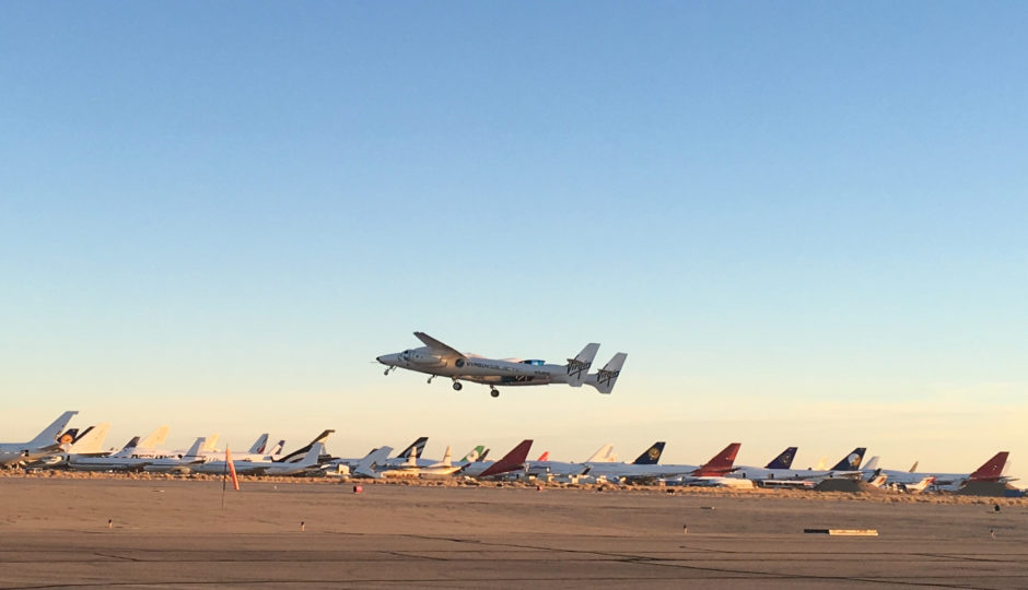 A jet carrying Virgin Galactic's tourism spaceship has taken off from Mojave Air and Space Port .