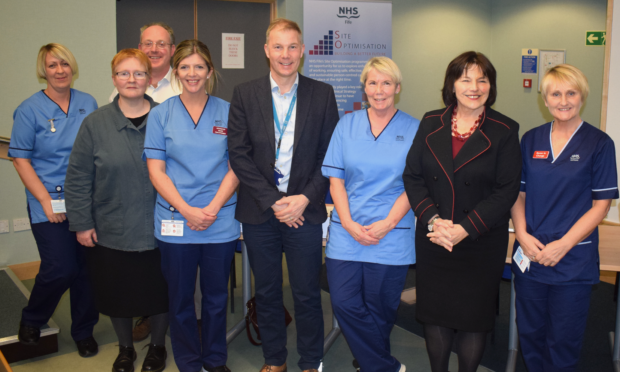 Cabinet Secretary Jeane Freeman met members of the orthopaedics team during NHS Fife annual review