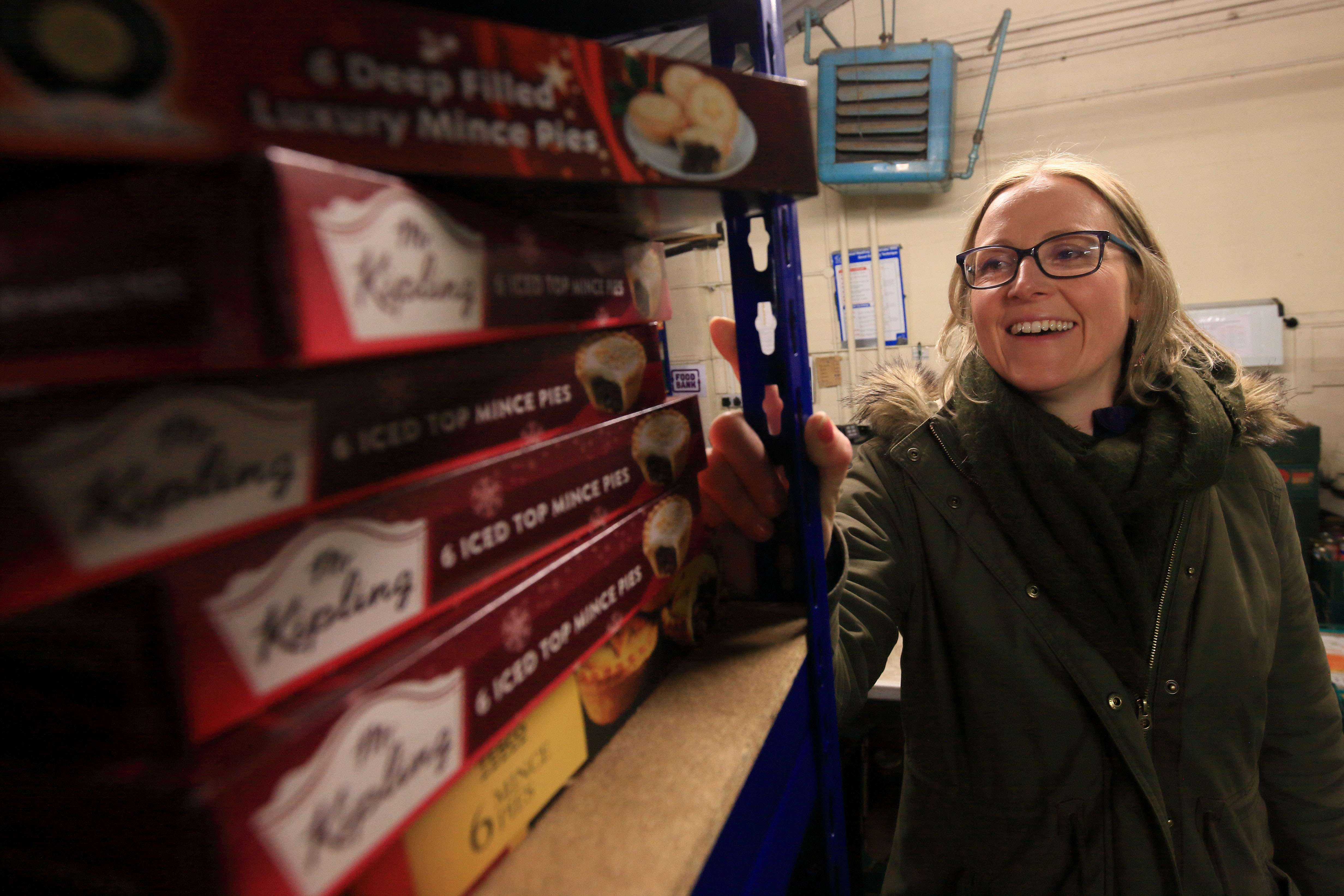 Eleanor Kellener, Perth food bank project coordinator has been overwhelmed by donations.