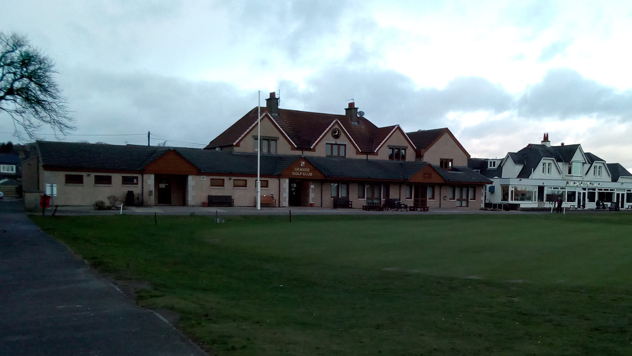 The Grange clubhouse.