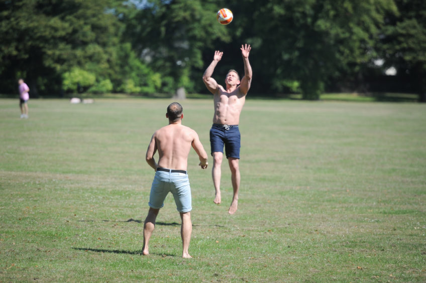 Volleyball in Baxter Park in 2018.