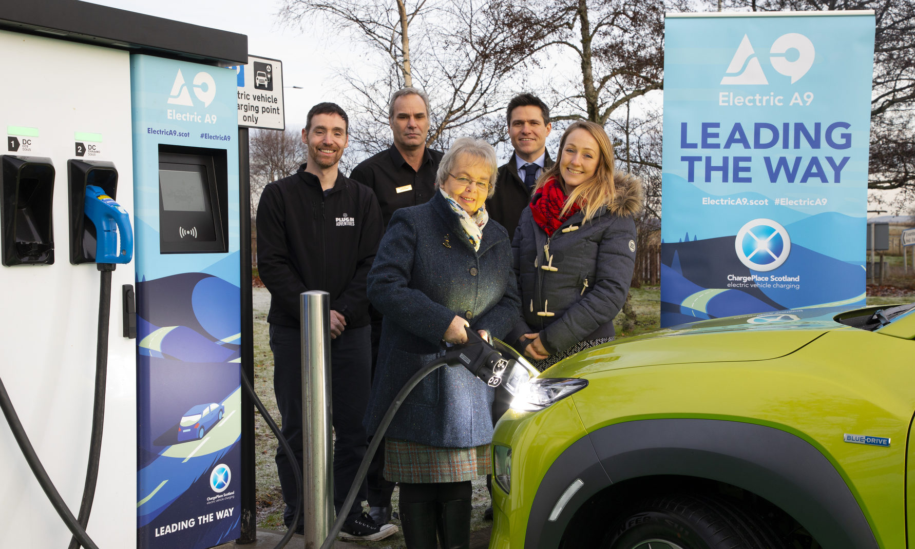 A9 Electric's first vehicle chargepoint goes live in Inverness