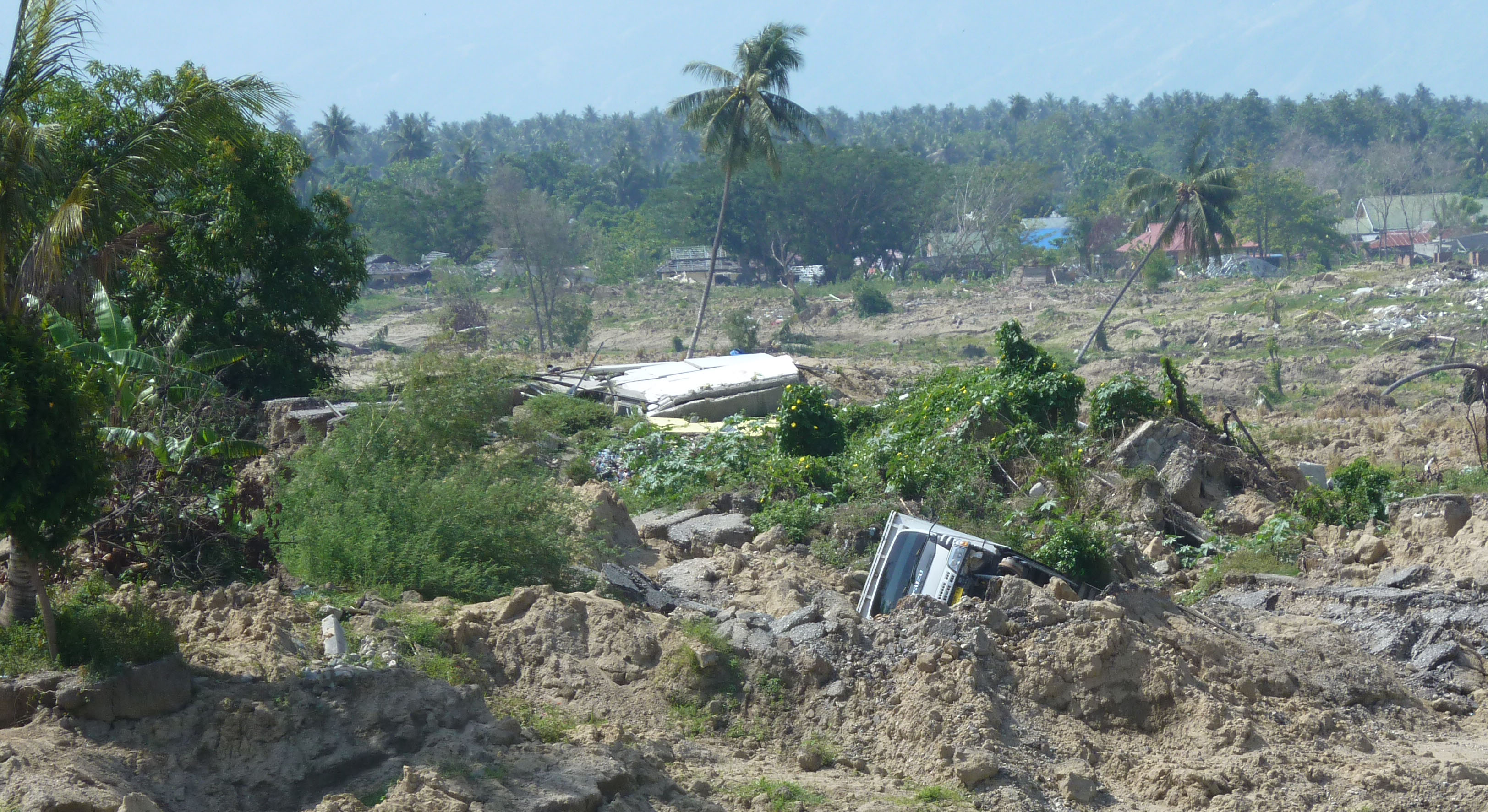 Landslide at the village of Petobo in Indonesia