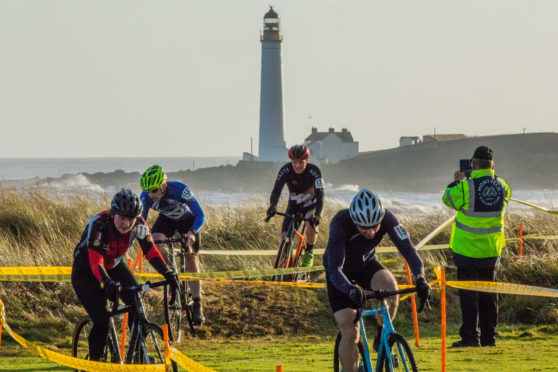 Competitors in the Cyclocross events at Montrose.