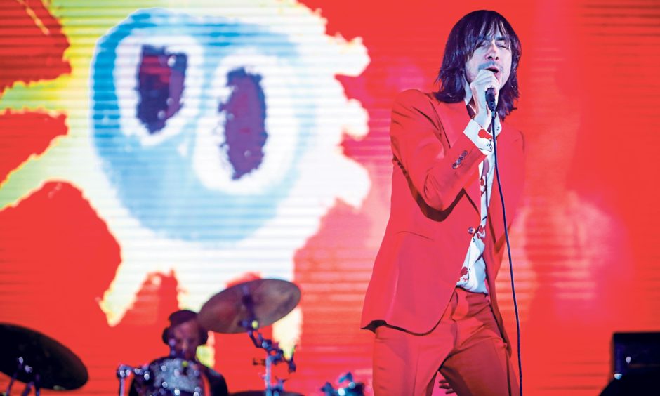 Bobby Gillespie, lead singer of Primal Scream. Image  Steven Brown, DC Thomson.