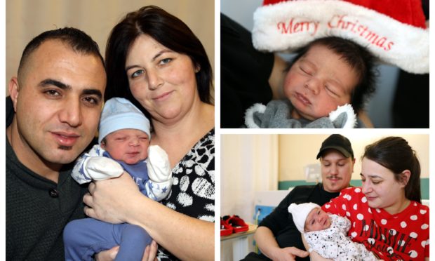 Families in Dundee welcomed the arrival of newborns on Christmas Day.