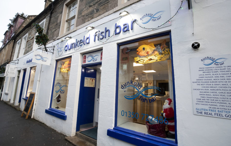 The Dunkeld Fish Bar in Dunkeld, Perthshire.