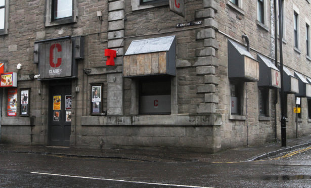 Clarks on North Lindsay Street closed earlier this year.