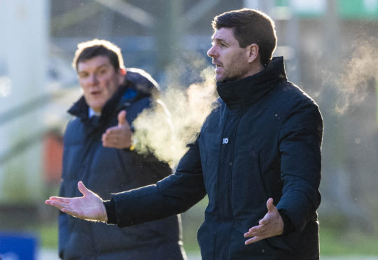 Steven Gerrard and Tommy Wright.