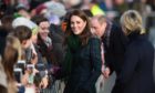 Kate greets members of the public on the waterfront during a walkabout. Jeff J Mitchell/Getty Images