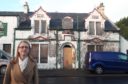 SNP MSP Shirley-Anne Somerville at a well known derelict hotel in Halbeath