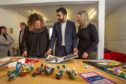 Glen Isla Project team manager Alison Hendry, Justice Minister Humza Yousaf and ex-offender Kathleen Carnegie.