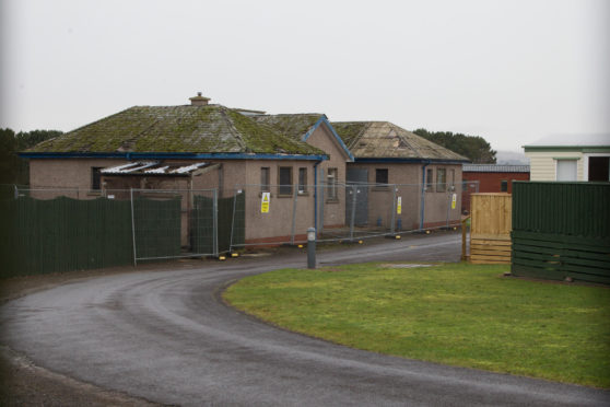 The redundant toilet block at South Links Holiday Park.