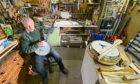 Luthiery Euan Cattanach, 78, Scotland's only dedicated banjo-maker.