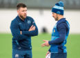 Scotland's Ali Price (left) and captain Greig Laidlaw at Scotland training this week.