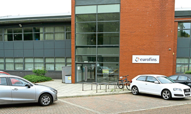 Eurofins' office at Dundee Technology Park.