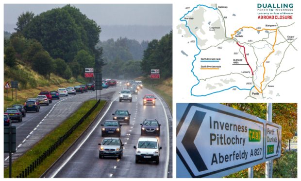 The A9/a map of the diversions.