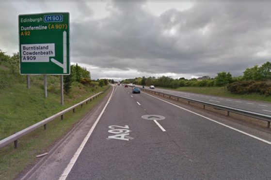 The eastbound section of the A92 has given cause for concern.