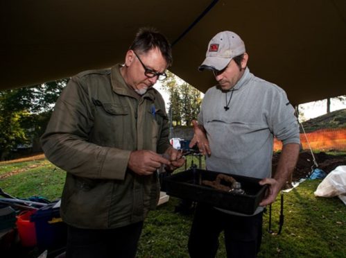 Alastair Rees of ARCHAS Cultural Heritage and Peter Klemen of AKD Archaeology.